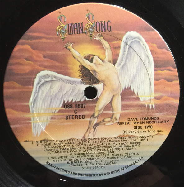 Dave Edmunds - Repeat When Necessary | Swan Song (QSS 8507) - 4 Dave Edmunds - Repeat When Necessary | Swan Song (QSS 8507) - 4