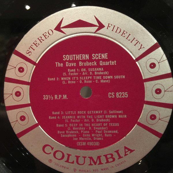 The Dave Brubeck Quartet , The Dave Brubeck Trio And The Dave Brubeck Duo - Southern Scene | Columbia (CS 8235) - 3 The Dave Brubeck Quartet , The Dave Brubeck Trio And The Dave Brubeck Duo - Southern Scene | Columbia (CS 8235) - 3