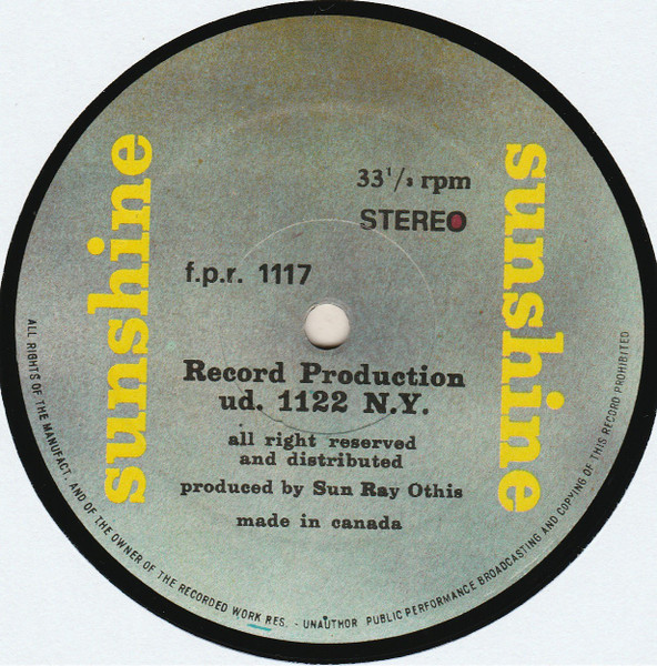 Various - Untitled | Sunshine Recordings (f.p.r. 1117) - 2