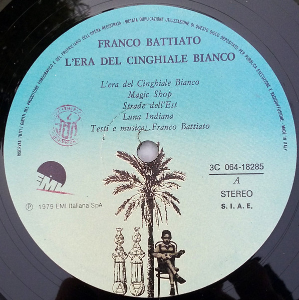 Franco Battiato - L'Era Del Cinghiale Bianco | EMI (3C 064-18285) - 3