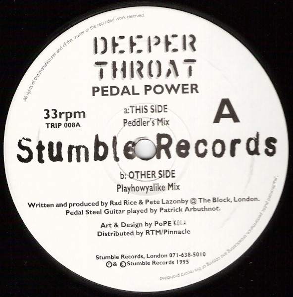 Deeper Throat - Pedal Power | Stumble Records (TRIP 008) - main