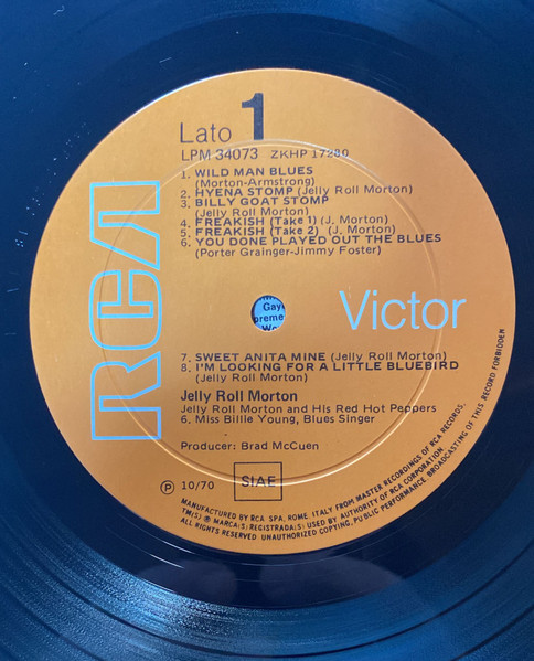 Jelly Roll Morton - Hot Jazz, Pop Jazz, Hokum & Hilarity | RCA Victor (LPM 34073) - 4 Jelly Roll Morton - Hot Jazz, Pop Jazz, Hokum & Hilarity | RCA Victor (LPM 34073) - 4