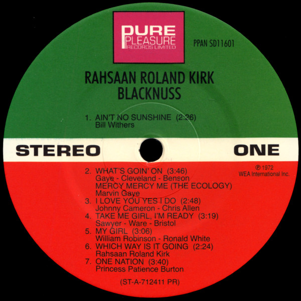 Roland Kirk - Blacknuss | Pure Pleasure Records Limited (PPAN SD11601) - 2 Roland Kirk - Blacknuss | Pure Pleasure Records Limited (PPAN SD11601) - 2