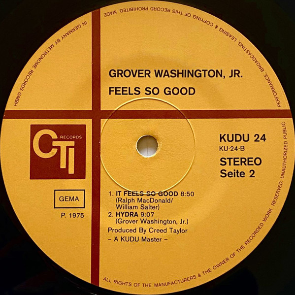 Grover Washington, Jr. - Feels So Good | Kudu (KU-24) - 4