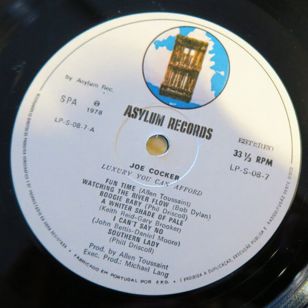 Joe Cocker - Luxury You Can Afford | Asylum Records (LP S 08-7) - 2