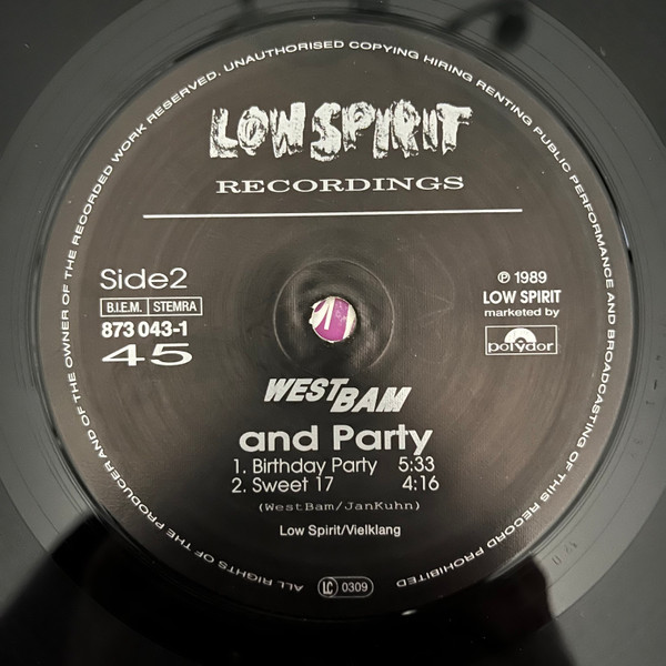WestBam - And Party | Low Spirit Recordings (8730431) - 3 WestBam - And Party | Low Spirit Recordings (8730431) - 3