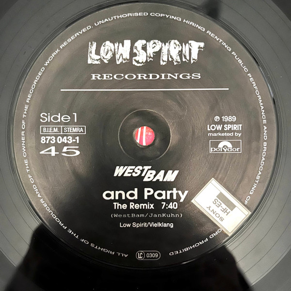WestBam - And Party | Low Spirit Recordings (8730431) - 2 WestBam - And Party | Low Spirit Recordings (8730431) - 2