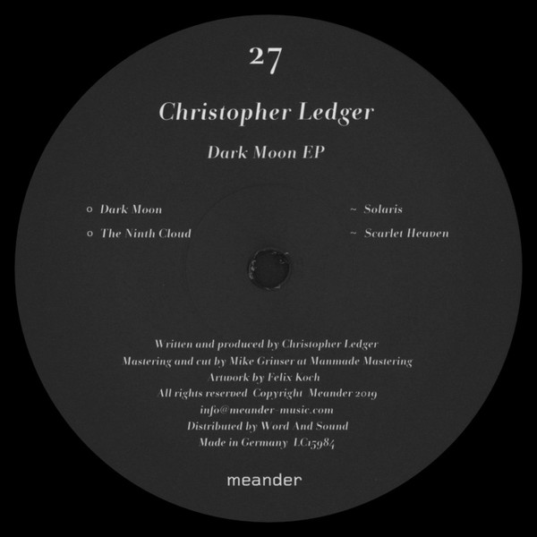 Christopher Ledger - Dark Moon EP | Meander (MEANDER 27) - 3