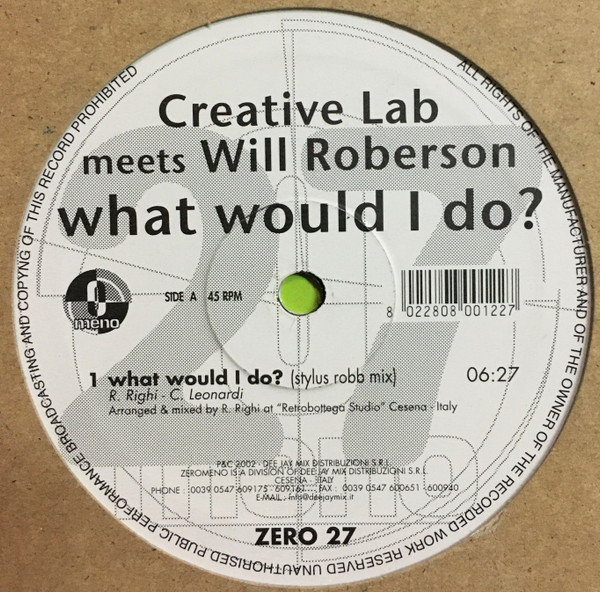 Creative Lab Meets Will Robertson - What Would I Do? | Zero Meno (Zero 27) - 3