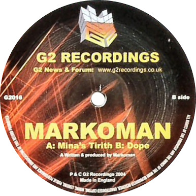 Markoman - Mina's Tirith / Dope | G2 (G2 016) - main