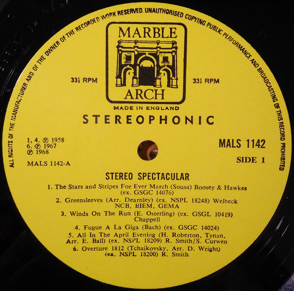 Various - Stereo Spectacular | Marble Arch (MALS 1142) - 3 Various - Stereo Spectacular | Marble Arch (MALS 1142) - 3