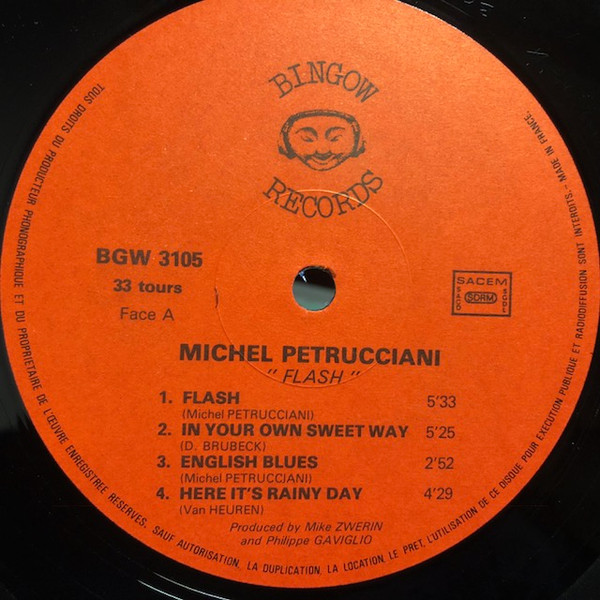 Michel Petrucciani , Mike Zwerin , Louis Petrucciani , Aldo Romano - Flash | Bingow Records (BGW 3105) - 3 Michel Petrucciani , Mike Zwerin , Louis Petrucciani , Aldo Romano - Flash | Bingow Records (BGW 3105) - 3