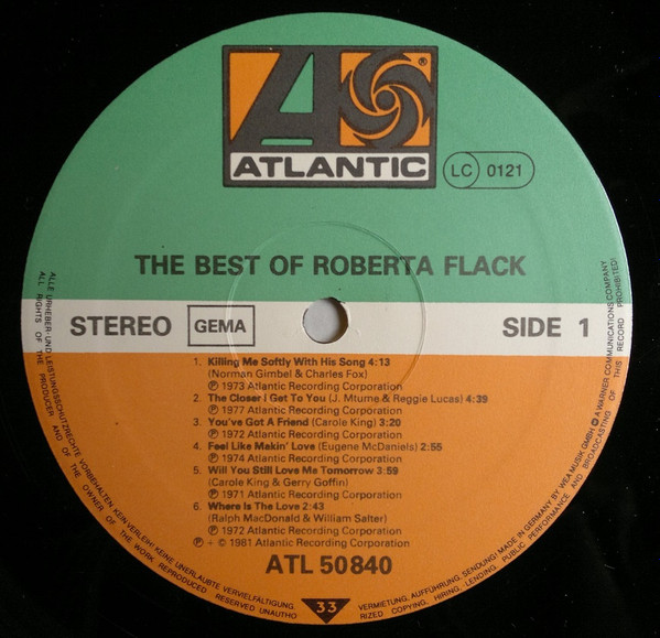 Roberta Flack - The Best Of Roberta Flack | Atlantic (ATL 50 840) - 3 Roberta Flack - The Best Of Roberta Flack | Atlantic (ATL 50 840) - 3