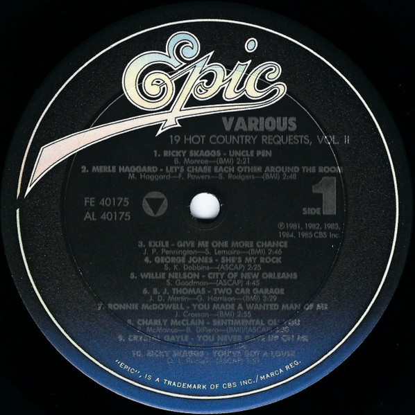 Various - 19 Hot Country Requests Vol. II | Epic (FE 40175) - 3