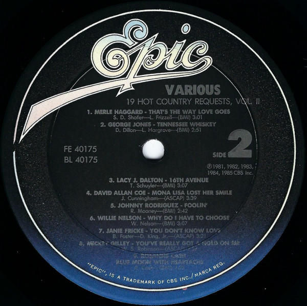 Various - 19 Hot Country Requests Vol. II | Epic (FE 40175) - 4