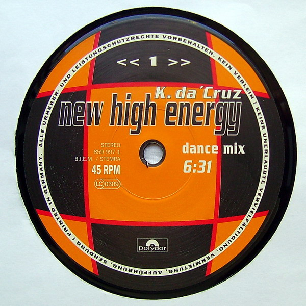 K. Da Cruz - New High Energy | Polydor (859 997-1) - 3