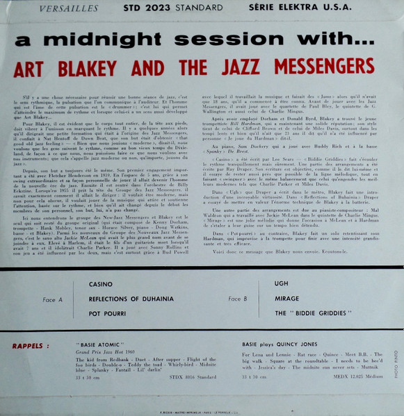 Art Blakey & The Jazz Messengers - A Midnight Session With... | Versailles (STD 2023) - 2 Art Blakey & The Jazz Messengers - A Midnight Session With... | Versailles (STD 2023) - 2
