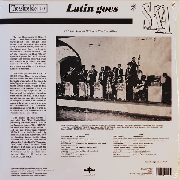 Tommy McCook & The Skatalites - Latin Goes Ska | Charly Records (CHARLY778LP) - 2