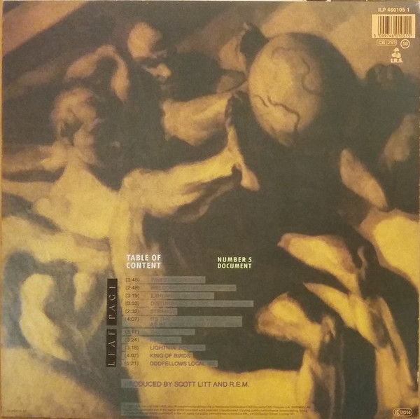 R.E.M. - Document | I.R.S. Records (ILP 460105 1) - 2