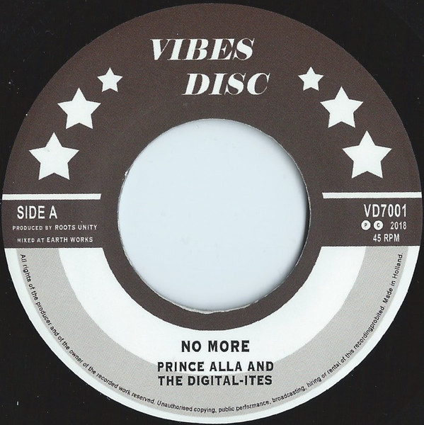 Prince Alla And The Digital-Ites - No More | Vibes Disc (VD7001) - main