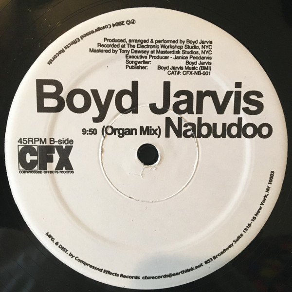 Boyd Jarvis - Nabudoo | Compressed Effects Records (CFX-NB-001) - main