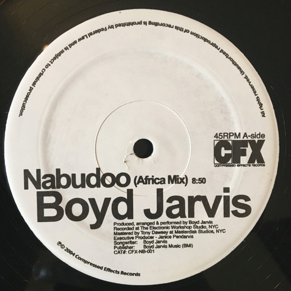 Boyd Jarvis - Nabudoo | Compressed Effects Records (CFX-NB-001) - 2