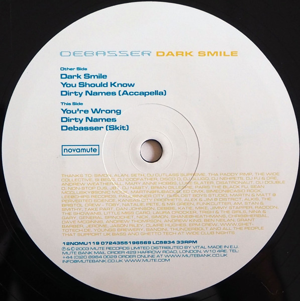 Debasser - Dark Smile | NovaMute (12NOMU119) - 4 Debasser - Dark Smile | NovaMute (12NOMU119) - 4