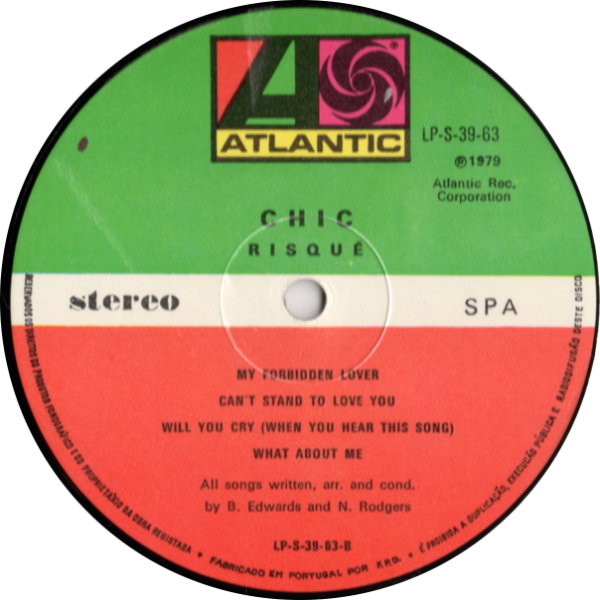 Chic - Risqué | Atlantic (LP-S-39-63) - 3