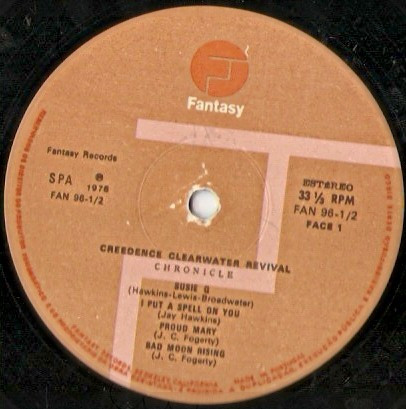 Creedence Clearwater Revival Featuring John Fogerty - Chronicle (The 20 Greatest Hits) | Fantasy (FAN 96-1/2) - 4