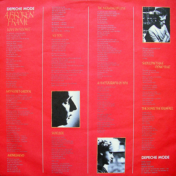 Depeche Mode - A Broken Frame | Mute (STUMM 9) - 4 Depeche Mode - A Broken Frame | Mute (STUMM 9) - 4