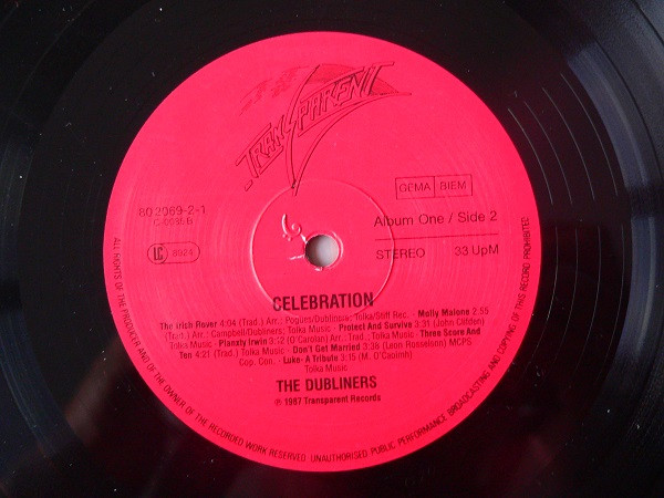 The Dubliners - Celebration (25 Years) | Transparent (80 20 69-2) - 4 The Dubliners - Celebration (25 Years) | Transparent (80 20 69-2) - 4