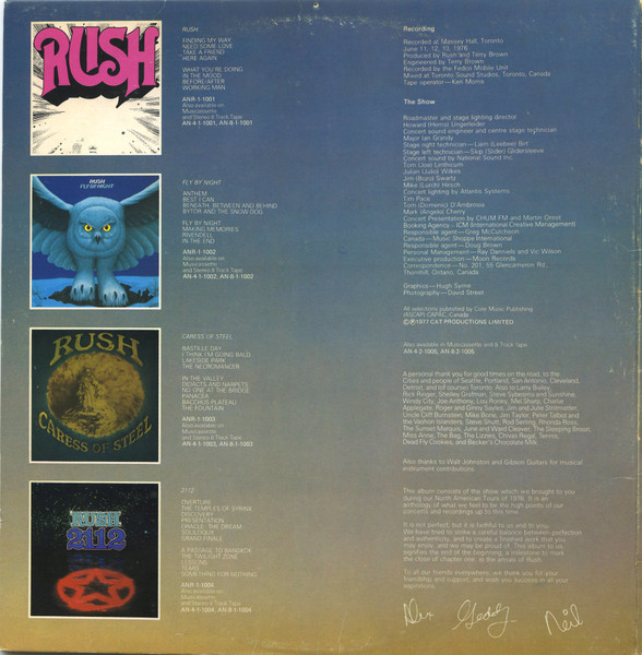 Rush - All The World's A Stage | Anthem (ANR-2-1005) - 4