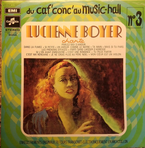 Lucienne Boyer - Lucienne Boyer Chante | Columbia (2C 054 15277) - main Lucienne Boyer - Lucienne Boyer Chante | Columbia (2C 054 15277) - main