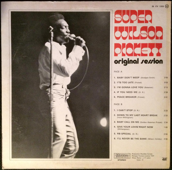 Wilson Pickett - Super Wilson Pickett - Original Session | Musidisc (30 CV 1333) - 2 Wilson Pickett - Super Wilson Pickett - Original Session | Musidisc (30 CV 1333) - 2