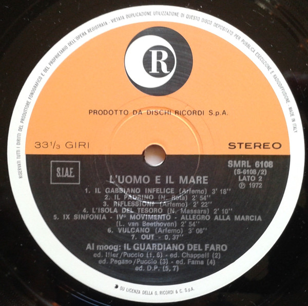 Il Guardiano Del Faro - L'Uomo E Il Mare | Ricordi (SMRL 6108) - 4 Il Guardiano Del Faro - L'Uomo E Il Mare | Ricordi (SMRL 6108) - 4