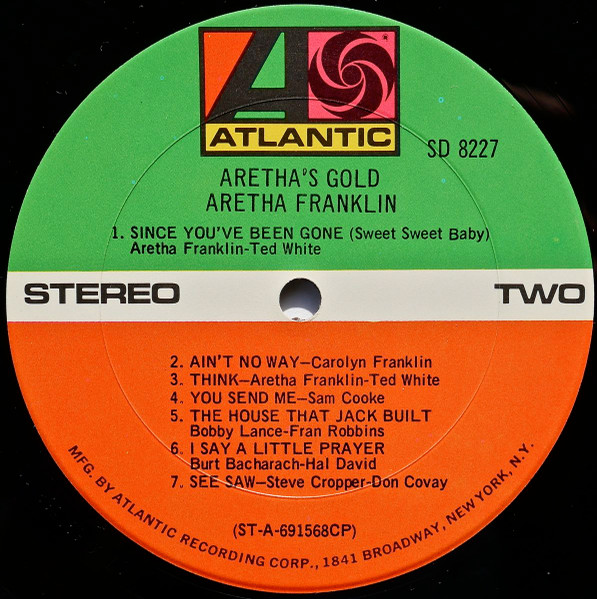 Aretha Franklin - Aretha's Gold | Atlantic (SD 8227) - 4 Aretha Franklin - Aretha's Gold | Atlantic (SD 8227) - 4