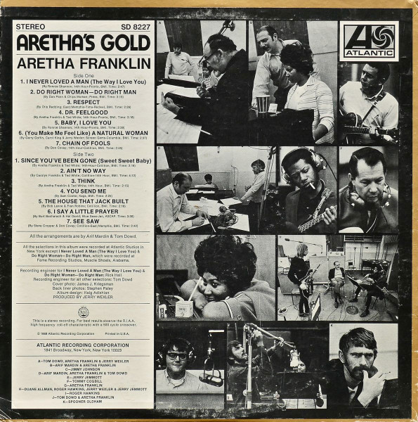 Aretha Franklin - Aretha's Gold | Atlantic (SD 8227) - 2 Aretha Franklin - Aretha's Gold | Atlantic (SD 8227) - 2