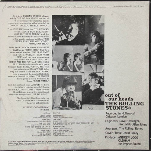 The Rolling Stones - Out Of Our Heads | London Records (LL 3429) - 2 The Rolling Stones - Out Of Our Heads | London Records (LL 3429) - 2