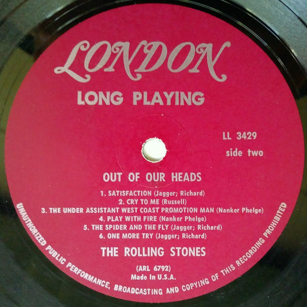 The Rolling Stones - Out Of Our Heads | London Records (LL 3429) - 4 The Rolling Stones - Out Of Our Heads | London Records (LL 3429) - 4