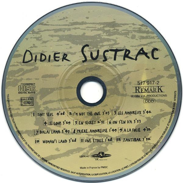 Didier Sustrac - Zanzibar | Remark Records (517 917-2) - 3