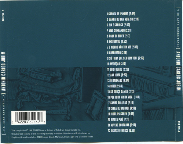 Antonio Carlos Jobim - The Essential Antonio Carlos Jobim | Verve Records (836 253-2) - 2