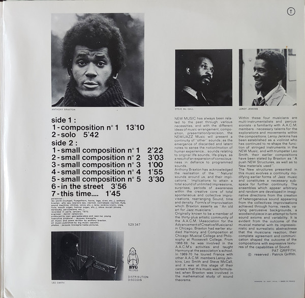 Anthony Braxton - This Time... | BYG Records (529.347) - 3 Anthony Braxton - This Time... | BYG Records (529.347) - 3