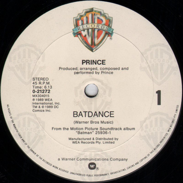 Prince - Batdance | Warner Bros. Records (0-21272) - 2