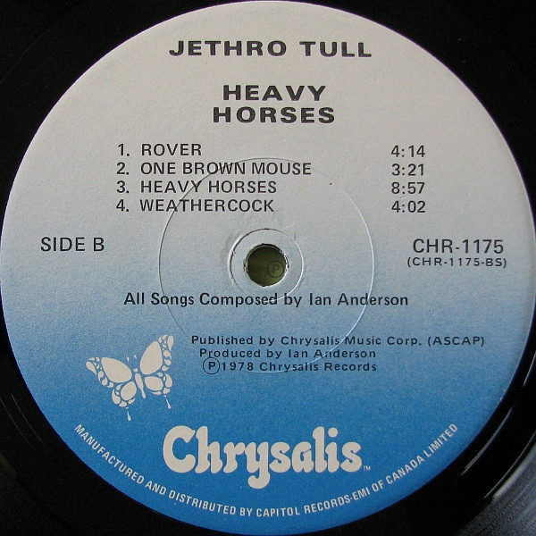 Jethro Tull - Heavy Horses | Chrysalis (CHR 1175) - 3