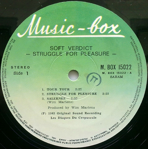 Soft Verdict - Struggle For Pleasure | Music-Box (M. BOX 15022) - 3