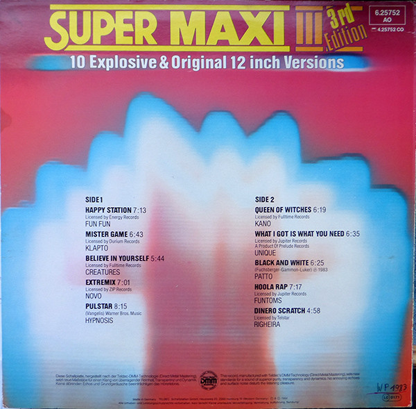 Various - Super Maxi III (Dance M.I.X.E.S.) | TELDEC (6.25752) - 2