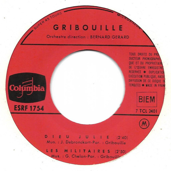 Gribouille - Dieu Julie | Columbia (ESRF 1754) - 3