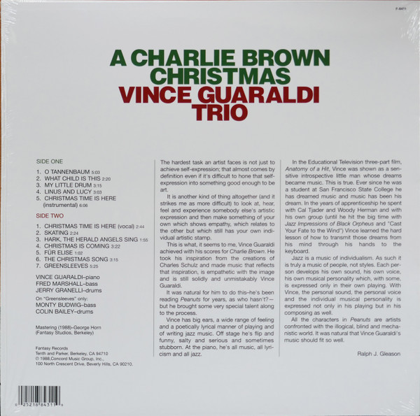 Vince Guaraldi Trio - A Charlie Brown Christmas | Fantasy (F-8431) - 2