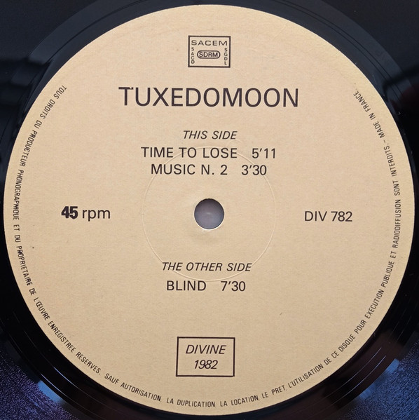 Tuxedomoon - Time To Lose / Blind | Divine (DIVINE 782) - 3