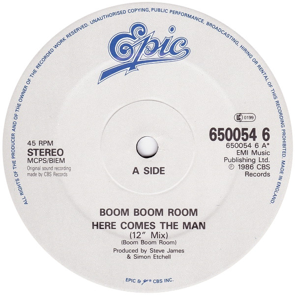 Boom Boom Room - Here Comes The Man | Epic (650054 6) - 3 Boom Boom Room - Here Comes The Man | Epic (650054 6) - 3